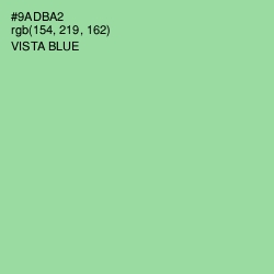 #9ADBA2 - Vista Blue Color Image