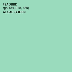 #9ADBBD - Algae Green Color Image