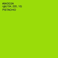 #9ADC0A - Pistachio Color Image