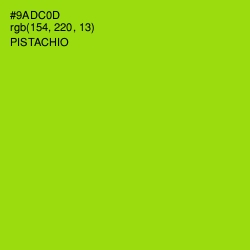 #9ADC0D - Pistachio Color Image