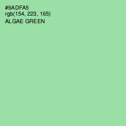 #9ADFA5 - Algae Green Color Image