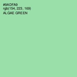 #9ADFA9 - Algae Green Color Image