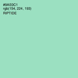 #9AE0C1 - Riptide Color Image