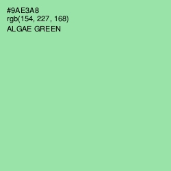#9AE3A8 - Algae Green Color Image