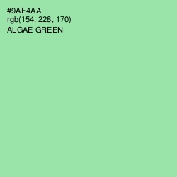 #9AE4AA - Algae Green Color Image