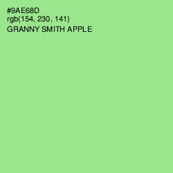 #9AE68D - Granny Smith Apple Color Image