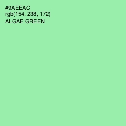 #9AEEAC - Algae Green Color Image