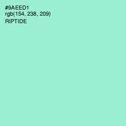 #9AEED1 - Riptide Color Image