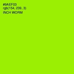 #9AEF03 - Inch Worm Color Image