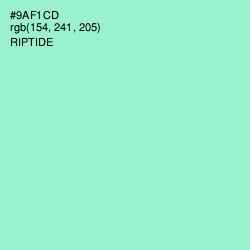 #9AF1CD - Riptide Color Image