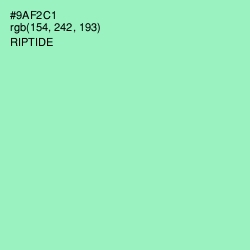 #9AF2C1 - Riptide Color Image