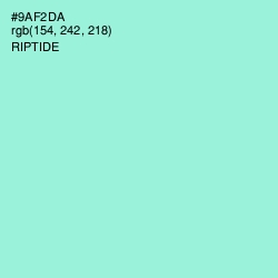 #9AF2DA - Riptide Color Image