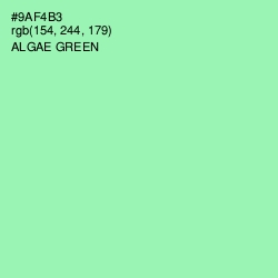 #9AF4B3 - Algae Green Color Image