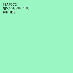 #9AF6C2 - Riptide Color Image