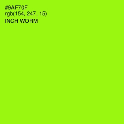 #9AF70F - Inch Worm Color Image