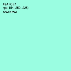 #9AFCE1 - Anakiwa Color Image