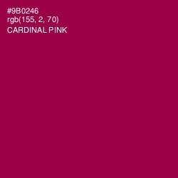 #9B0246 - Cardinal Pink Color Image