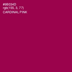 #9B034D - Cardinal Pink Color Image