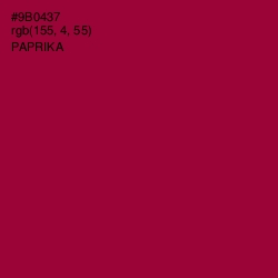 #9B0437 - Paprika Color Image