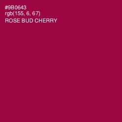 #9B0643 - Rose Bud Cherry Color Image