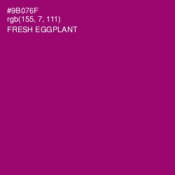 #9B076F - Fresh Eggplant Color Image