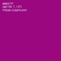 #9B077F - Fresh Eggplant Color Image