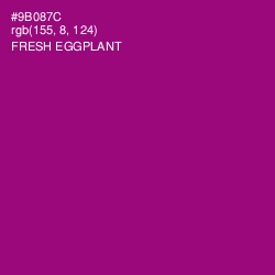 #9B087C - Fresh Eggplant Color Image