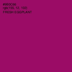 #9B0C66 - Fresh Eggplant Color Image