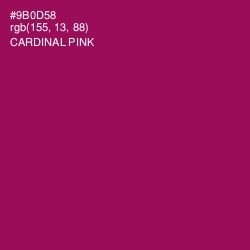 #9B0D58 - Cardinal Pink Color Image