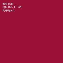 #9B1136 - Paprika Color Image