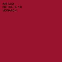 #9B122D - Monarch Color Image