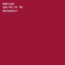 #9B1636 - Monarch Color Image