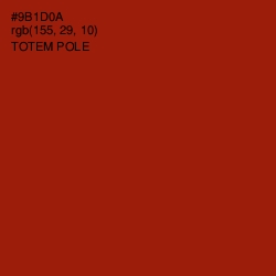 #9B1D0A - Totem Pole Color Image