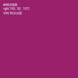 #9B206B - Vin Rouge Color Image