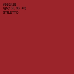 #9B242B - Stiletto Color Image