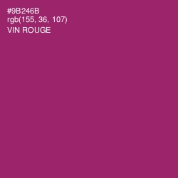 #9B246B - Vin Rouge Color Image