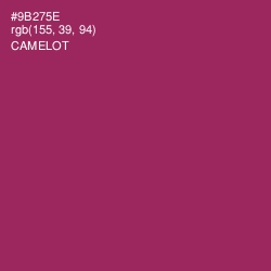 #9B275E - Camelot Color Image