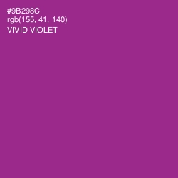 #9B298C - Vivid Violet Color Image
