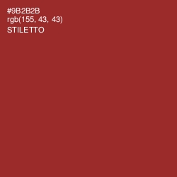 #9B2B2B - Stiletto Color Image