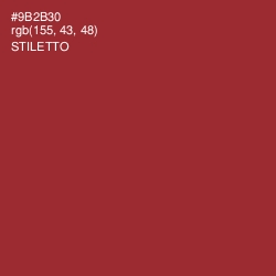 #9B2B30 - Stiletto Color Image