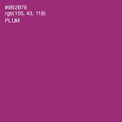 #9B2B76 - Plum Color Image