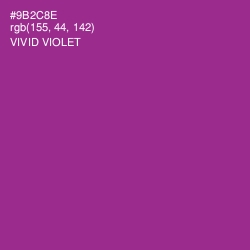 #9B2C8E - Vivid Violet Color Image
