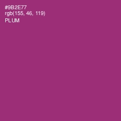 #9B2E77 - Plum Color Image