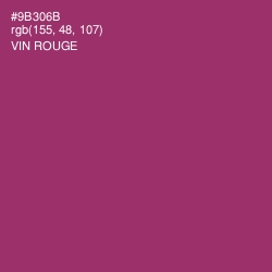 #9B306B - Vin Rouge Color Image