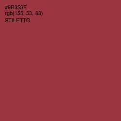 #9B353F - Stiletto Color Image