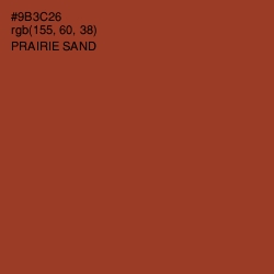 #9B3C26 - Prairie Sand Color Image