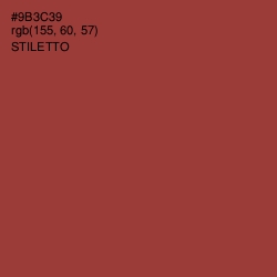 #9B3C39 - Stiletto Color Image