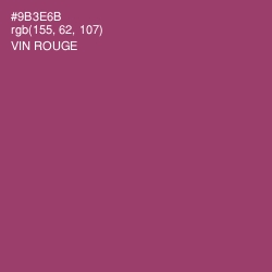 #9B3E6B - Vin Rouge Color Image