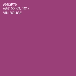 #9B3F79 - Vin Rouge Color Image