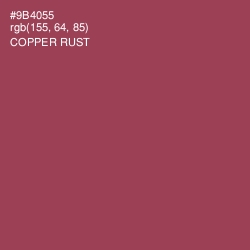 #9B4055 - Copper Rust Color Image